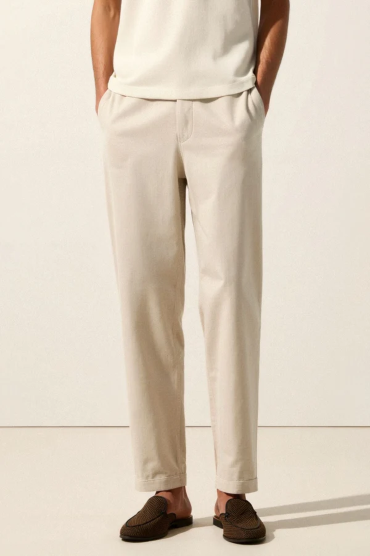 Alberto – Soft touch – Trousers-10171733180759-Cedar Noire