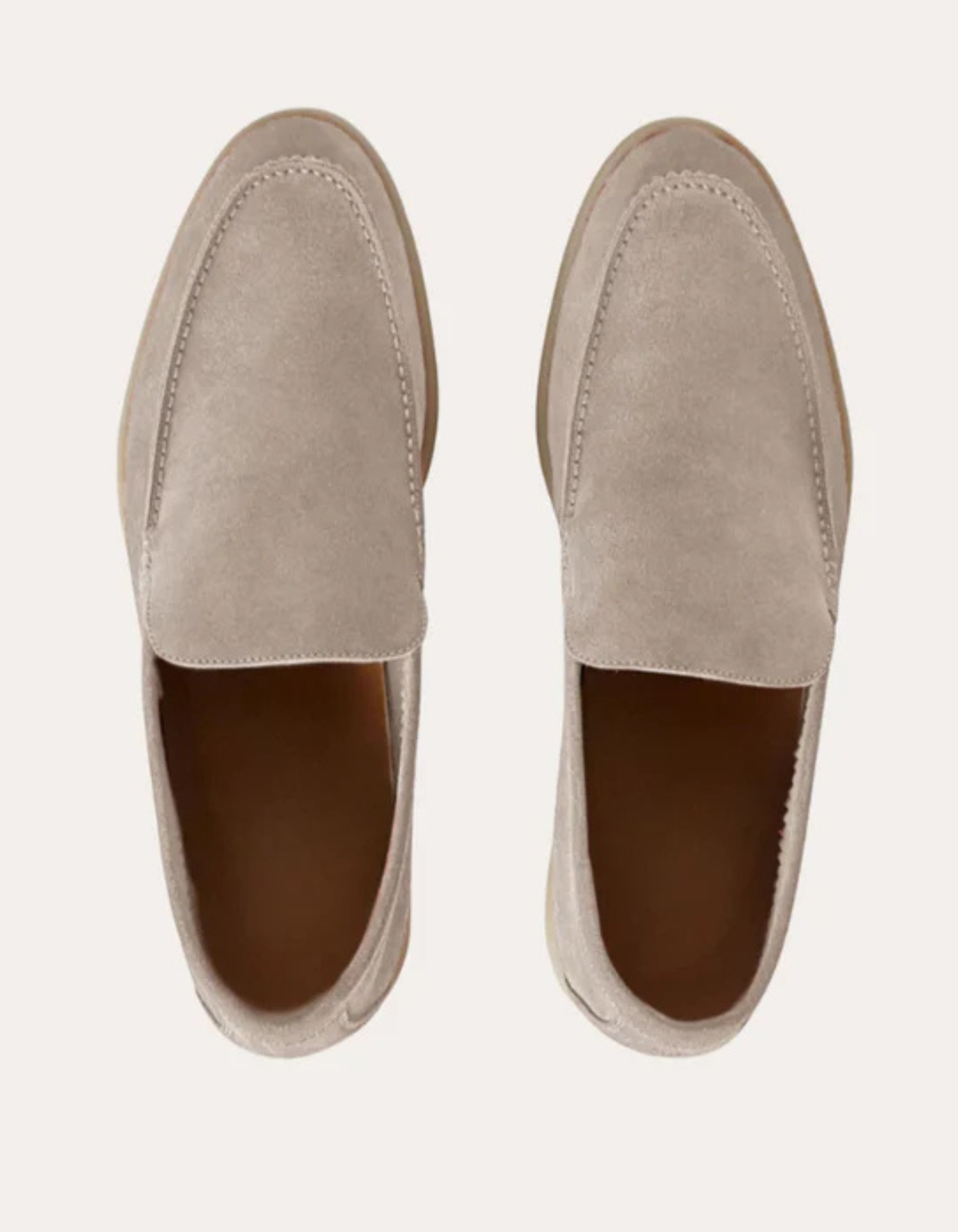Micheli – Timeless comfort – Slip-On Loafers - Beige-10133535162711-Cedar Noire