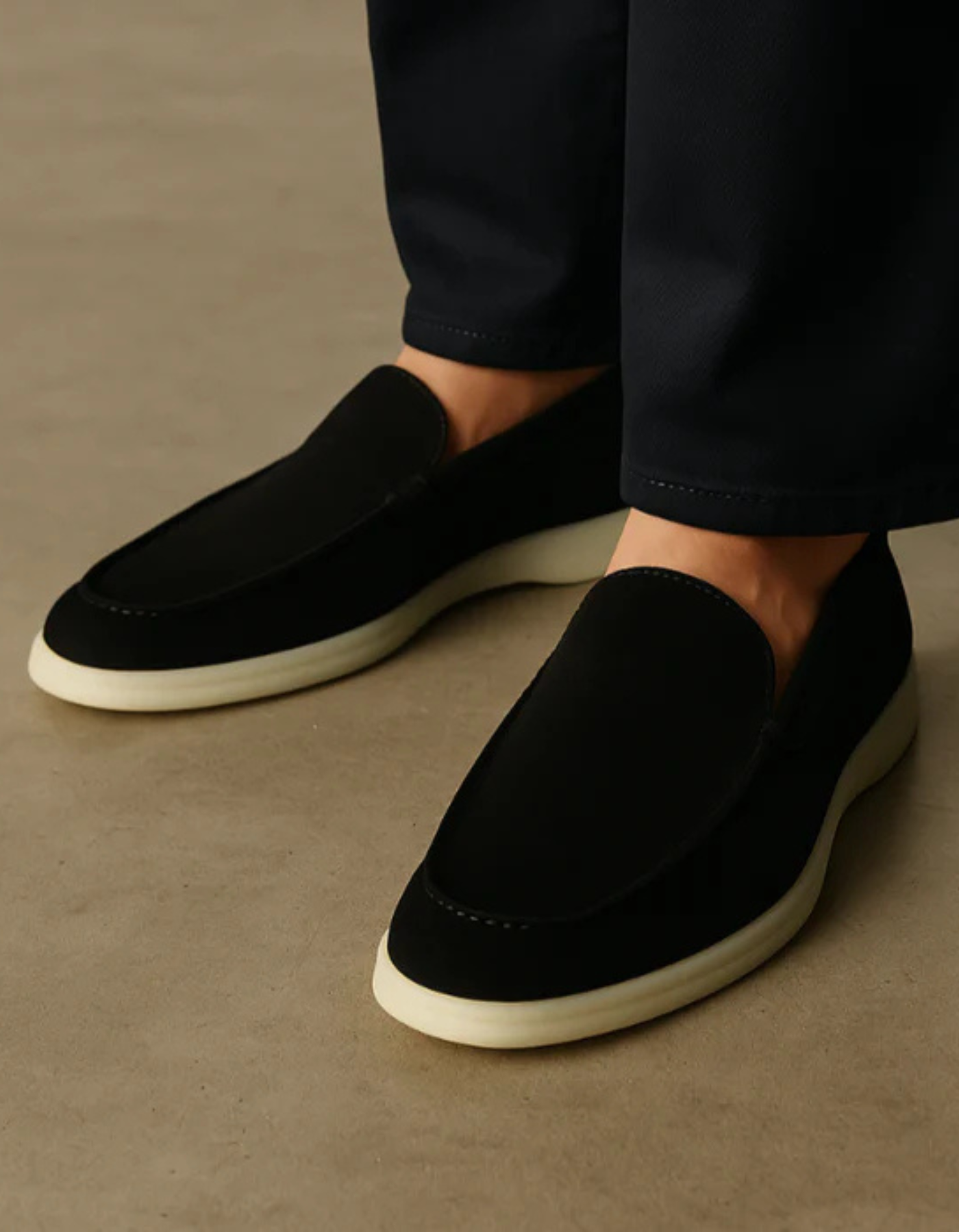 Micheli – Timeless comfort – Slip-On Loafers - Black-10133535129943-Cedar Noire