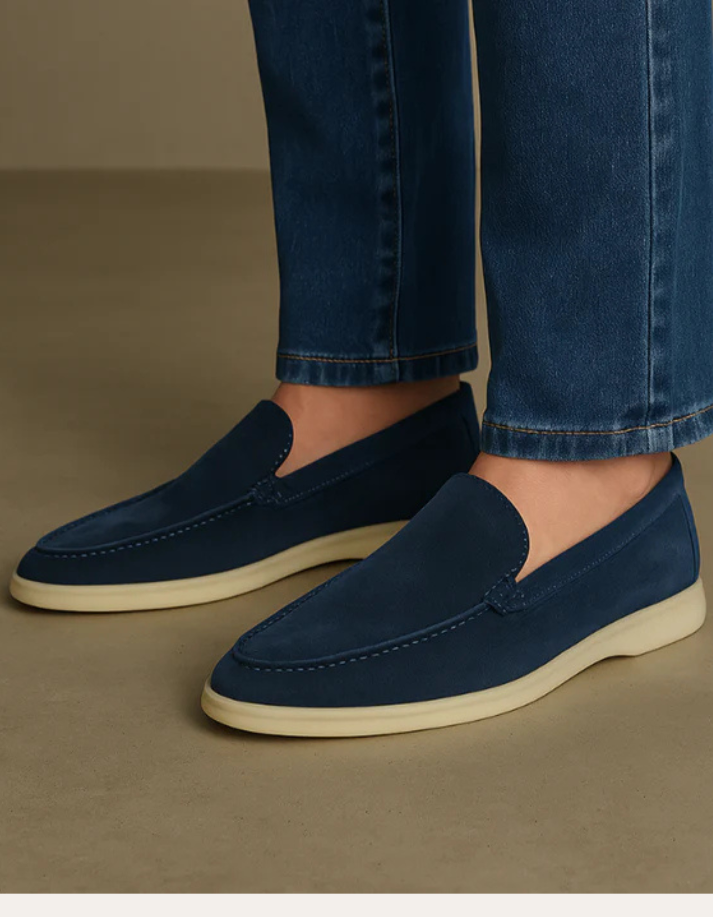 Micheli – Timeless comfort – Slip-On Loafers - Blue-10133535293783-Cedar Noire
