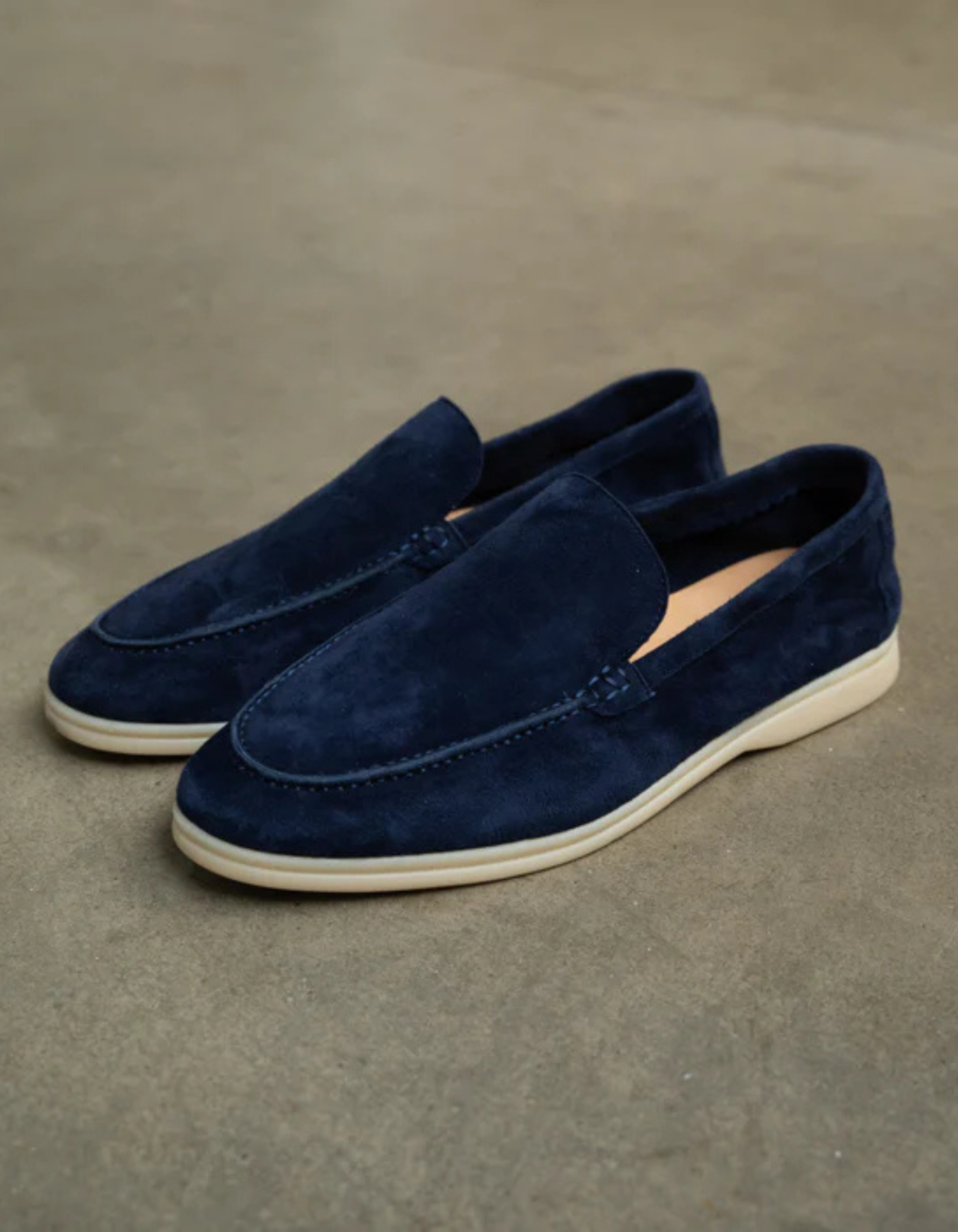 Micheli – Timeless comfort – Slip-On Loafers - Navy blue-10133535195479-Cedar Noire