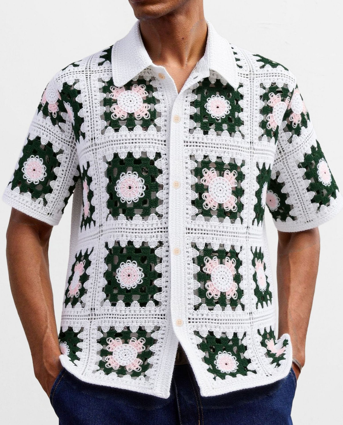 Salvini – Crochet pattern – Short-sleeve shirt-10174943199575-Cedar Noire